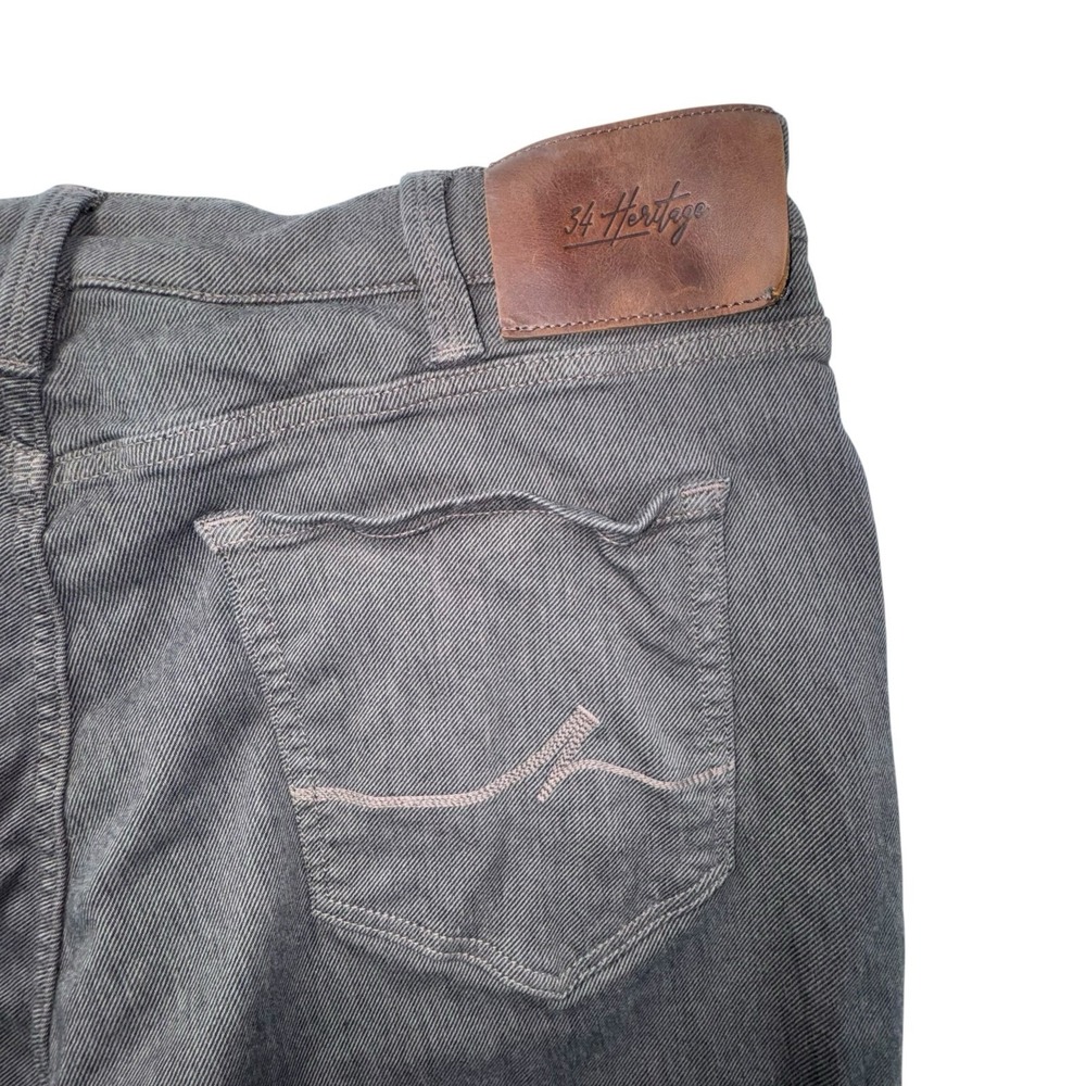 34 Heritage Charisma Brown Diagonal Denim Jeans Men's 40x30 - Picture 8 of 11